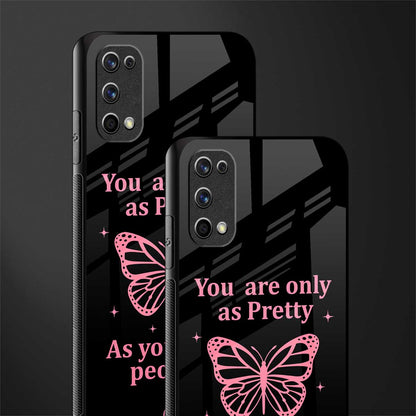 as pretty as you treat people glass case for realme 7 pro image-2