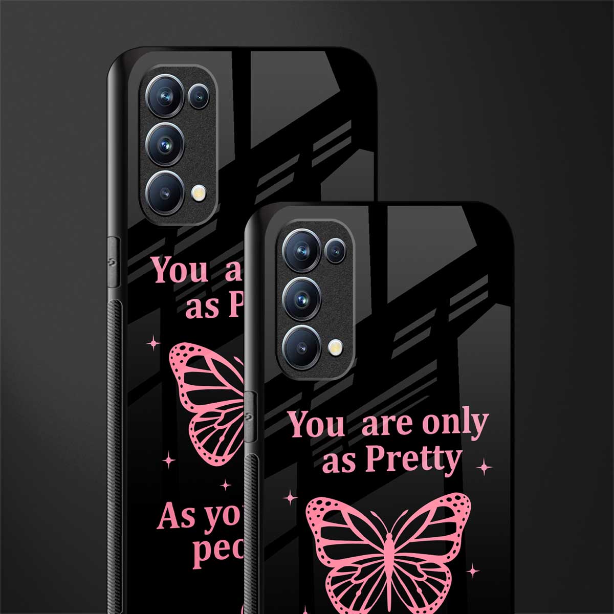 as pretty as you treat people glass case for oppo reno 5 pro image-2