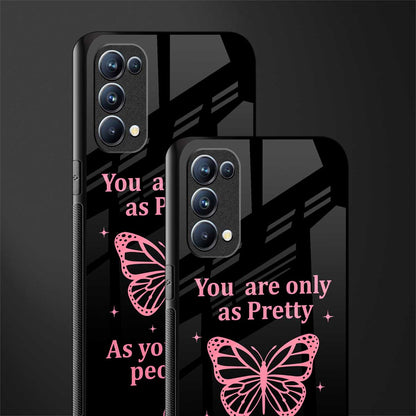 as pretty as you treat people glass case for oppo reno 5 pro image-2