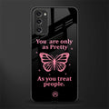 as pretty as you treat people glass case for samsung galaxy s20 fe image