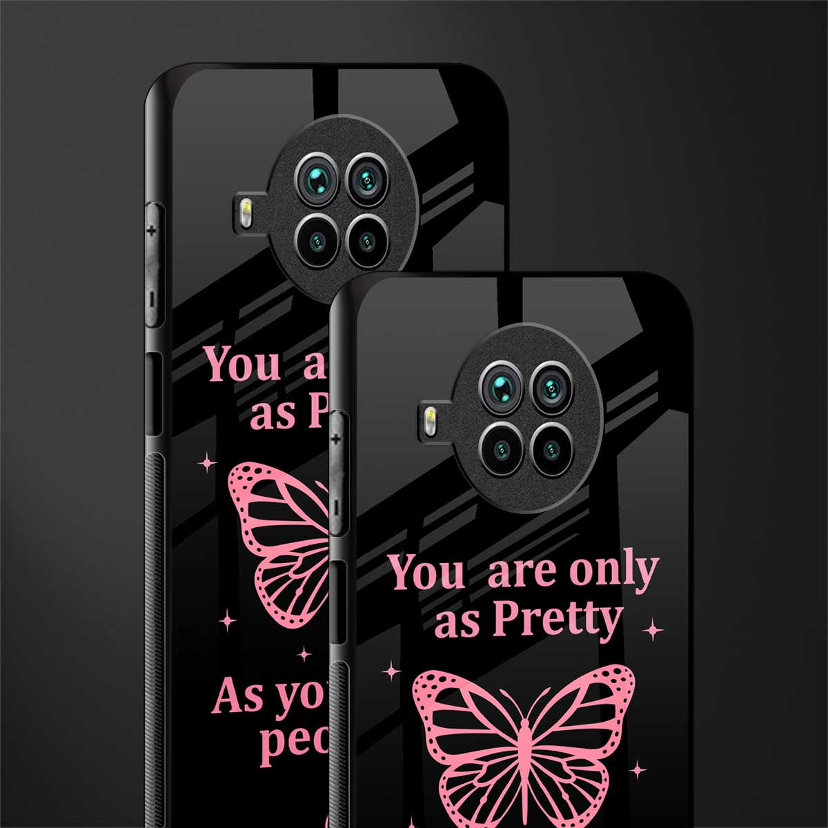 as pretty as you treat people glass case for mi 10i image-2