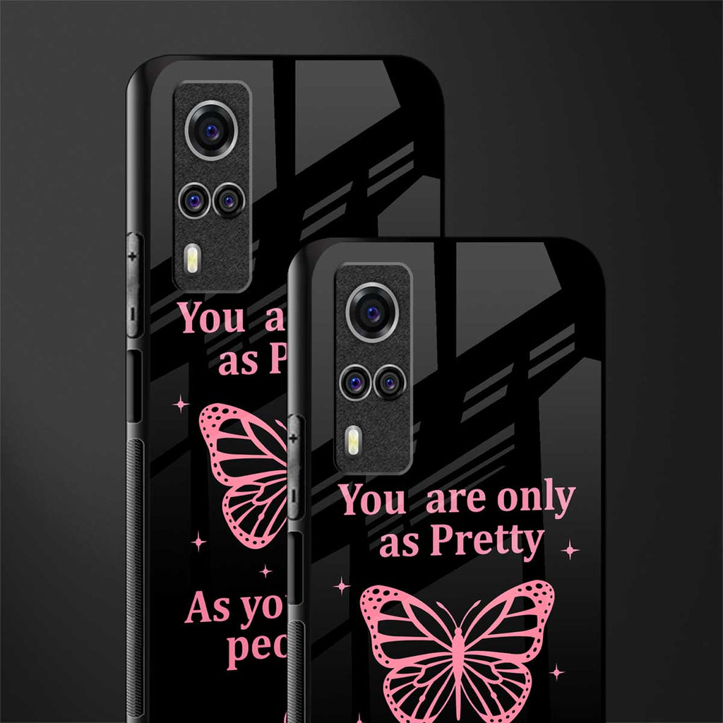 as pretty as you treat people glass case for vivo y53s image-2