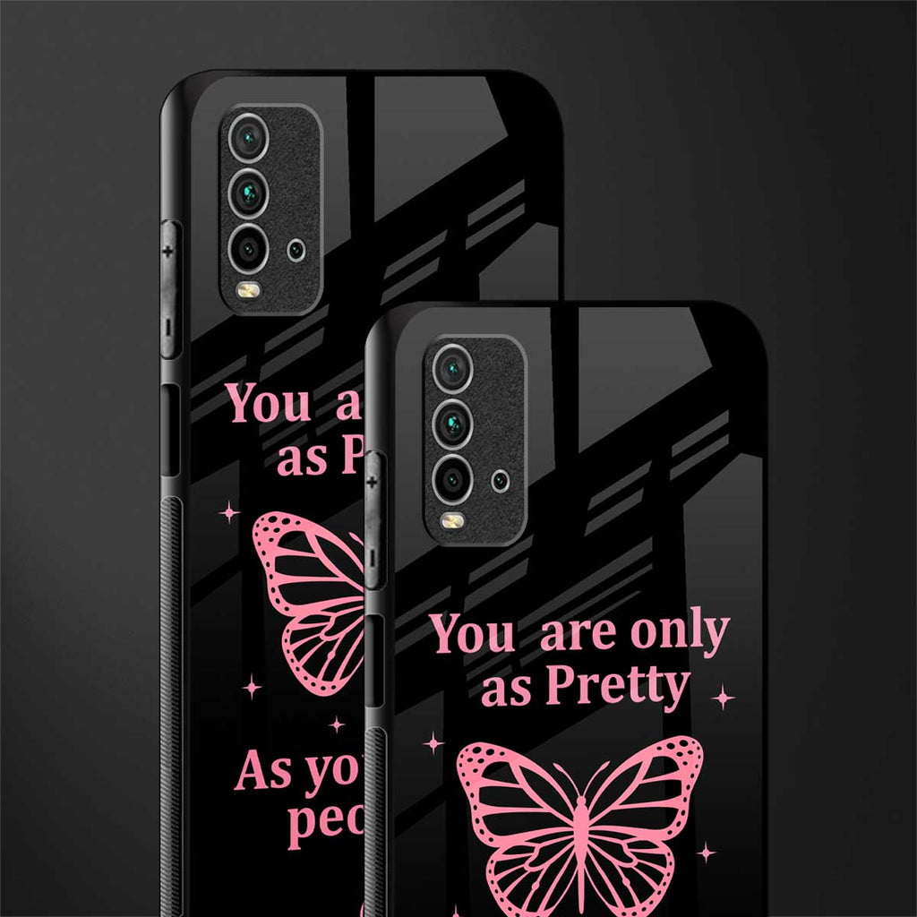 as pretty as you treat people glass case for redmi 9 power image-2
