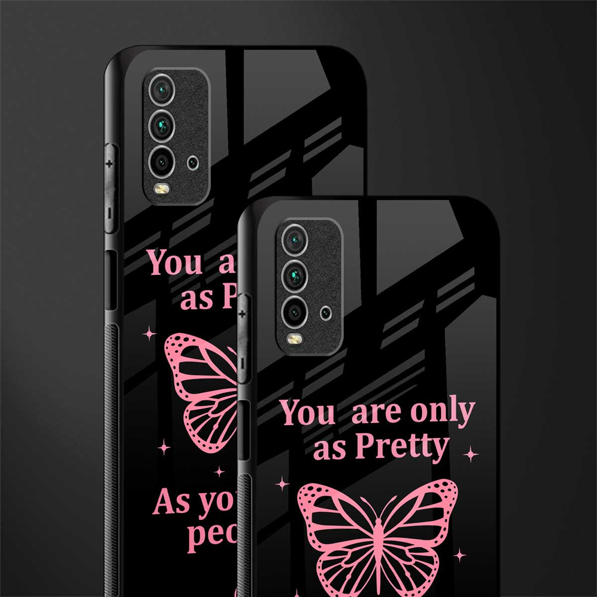 as pretty as you treat people glass case for redmi 9 power image-2