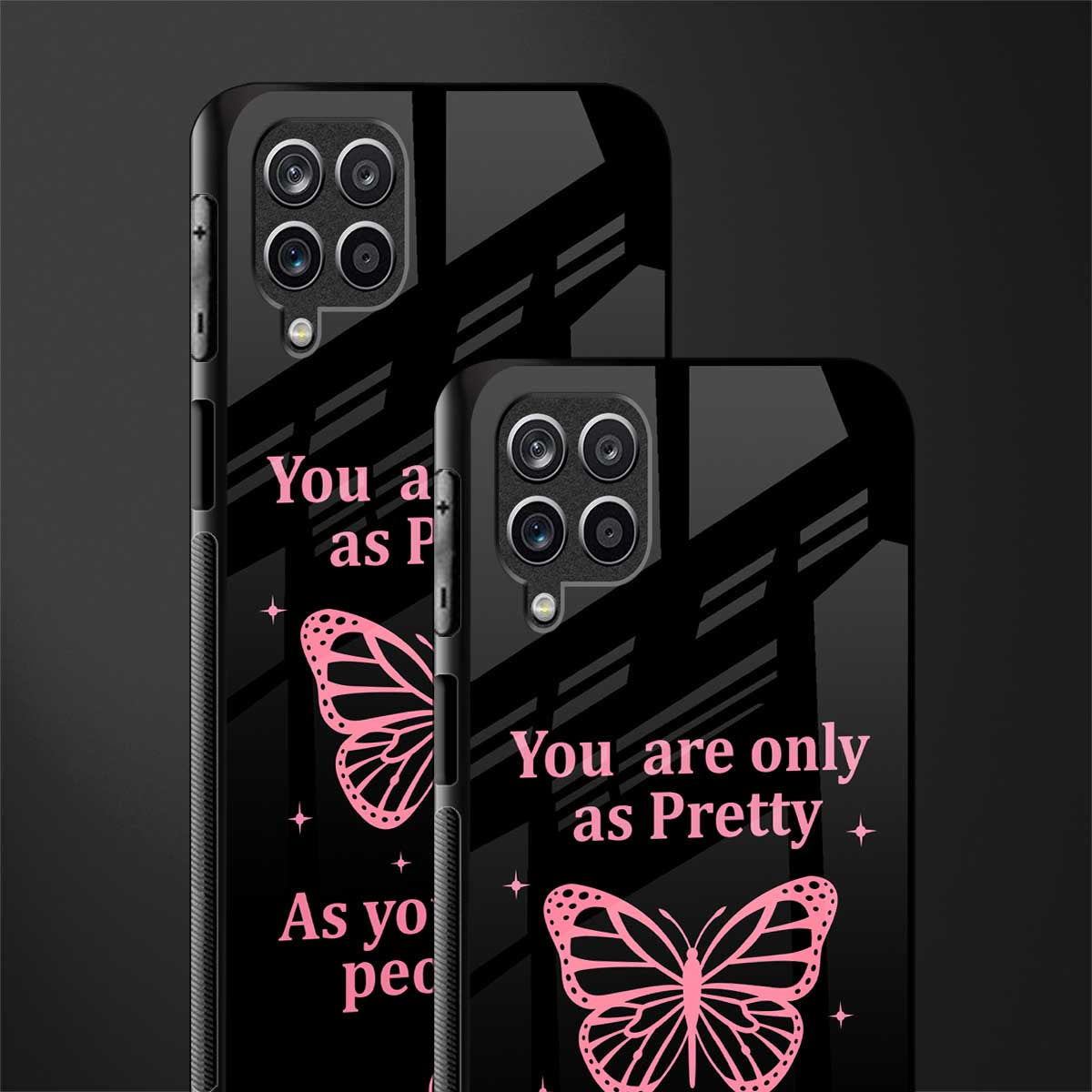 as pretty as you treat people glass case for samsung galaxy m12 image-2