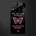 as pretty as you treat people glass case for samsung galaxy a12 image