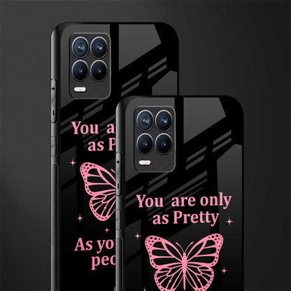 as pretty as you treat people glass case for realme 8 4g image-2