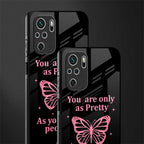 as pretty as you treat people glass case for redmi note 10s image-2