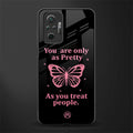 as pretty as you treat people glass case for redmi note 10 pro max image