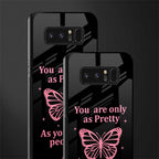 as pretty as you treat people glass case for samsung galaxy note 8 image-2