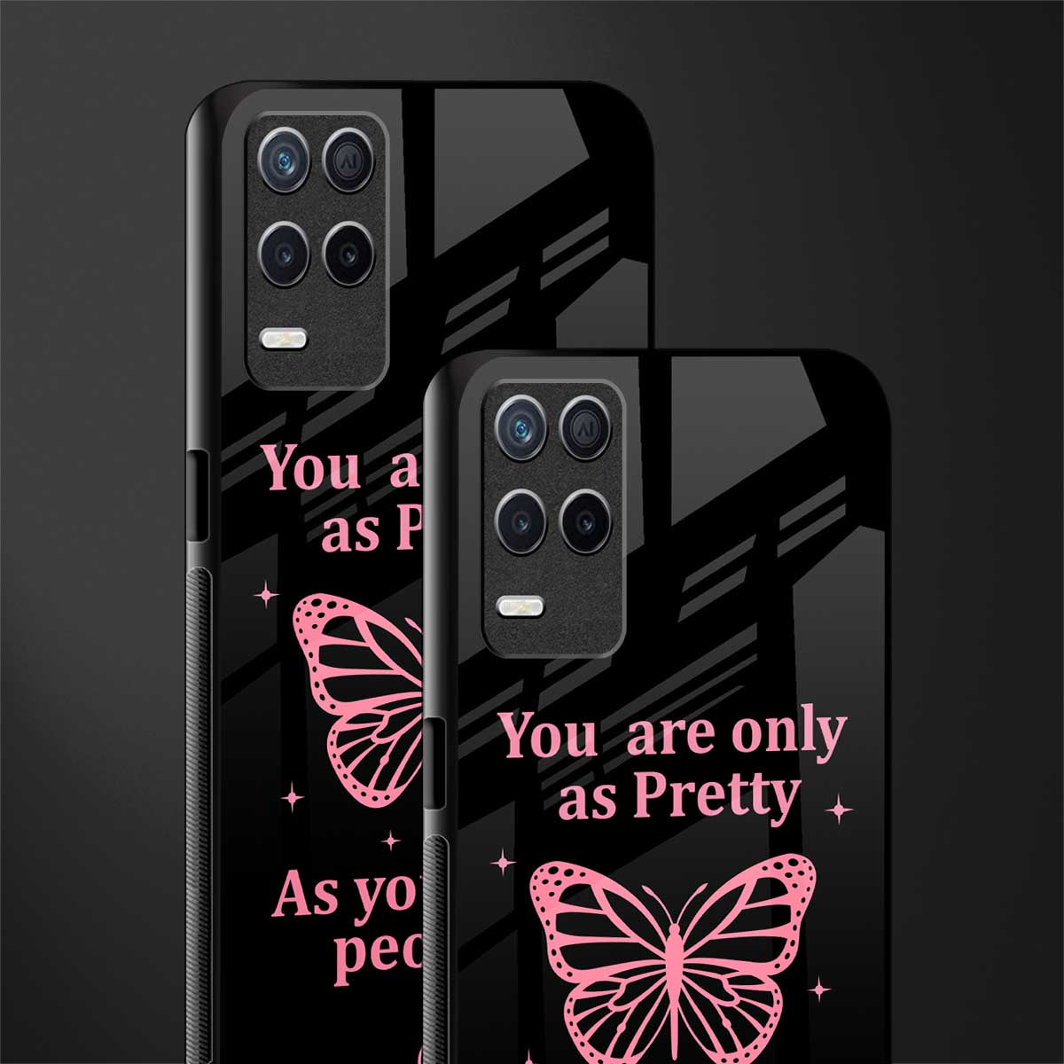 as pretty as you treat people glass case for realme narzo 30 5g image-2