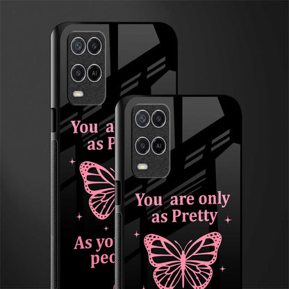 as pretty as you treat people glass case for oppo a54 image-2