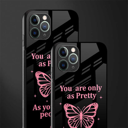 as pretty as you treat people glass case for iphone 11 pro image-2