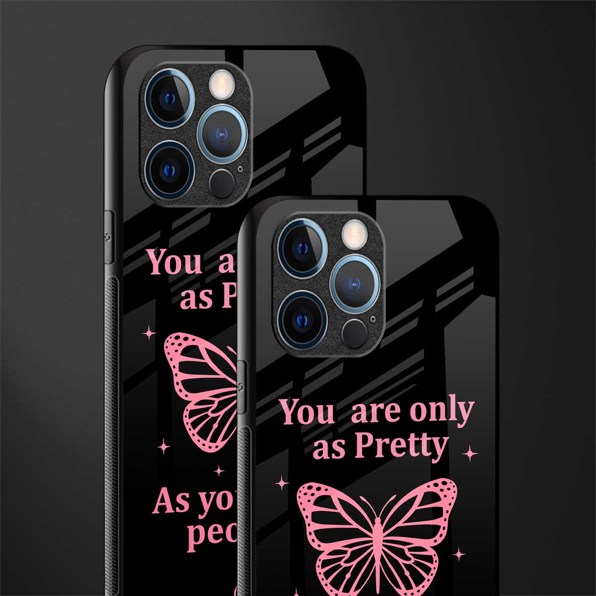 as pretty as you treat people glass case for iphone 12 pro image-2