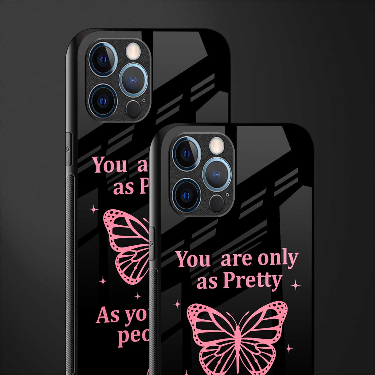 as pretty as you treat people glass case for iphone 12 pro max image-2