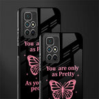 as pretty as you treat people glass case for redmi 10 prime image-2
