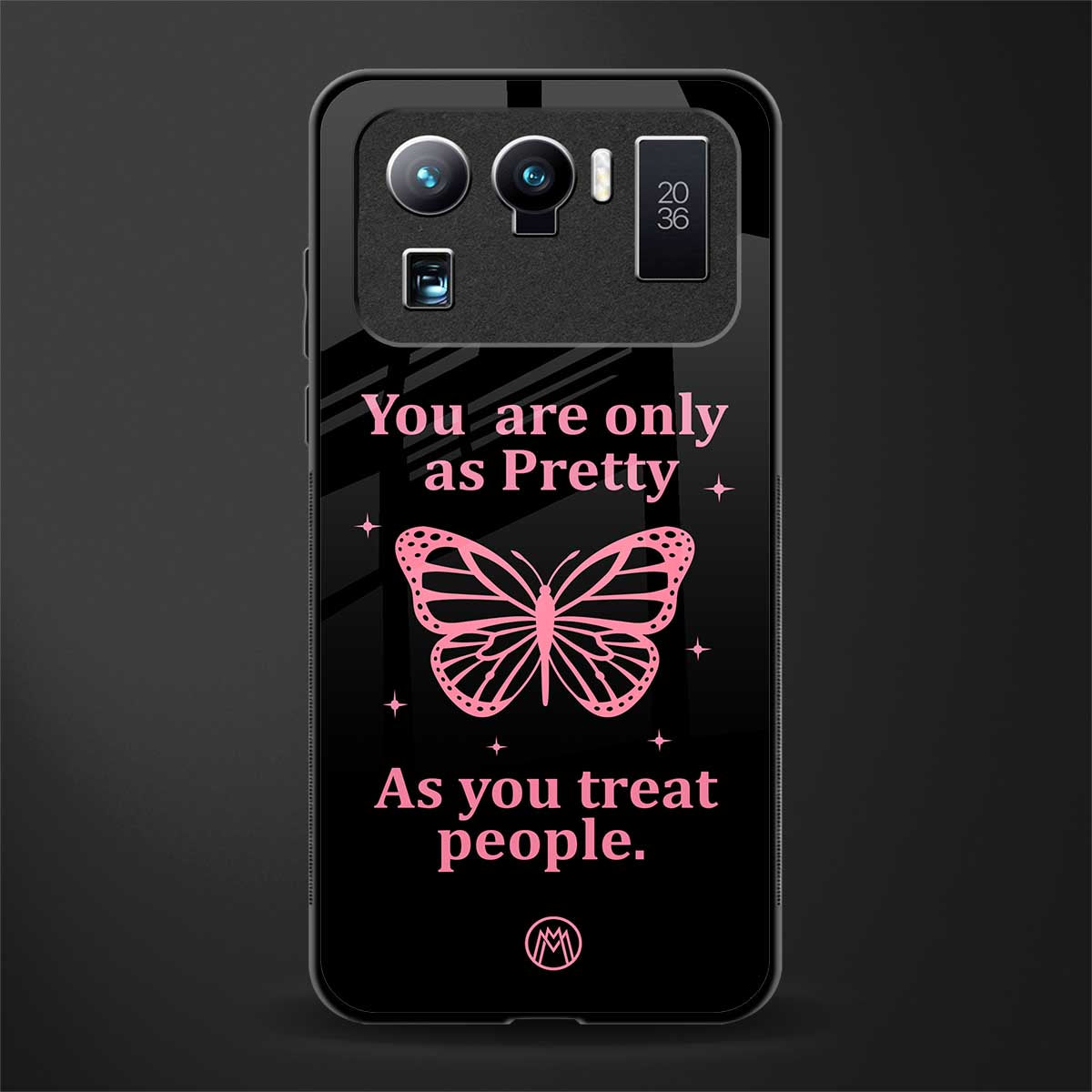 as pretty as you treat people glass case for mi 11 ultra 5g image