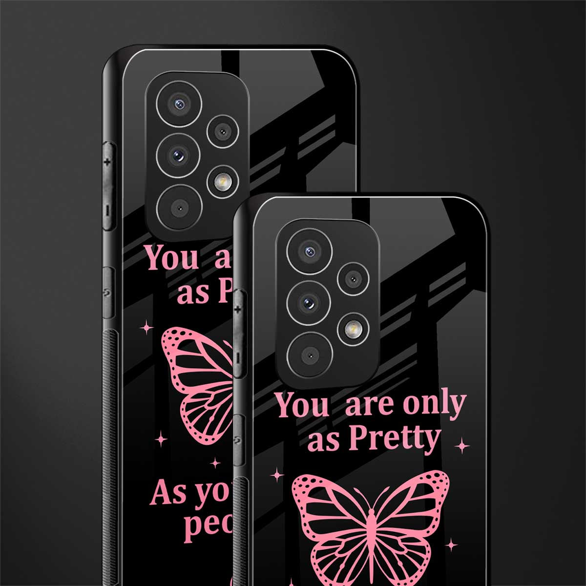as pretty as you treat people back phone cover | glass case for samsung galaxy a73 5g