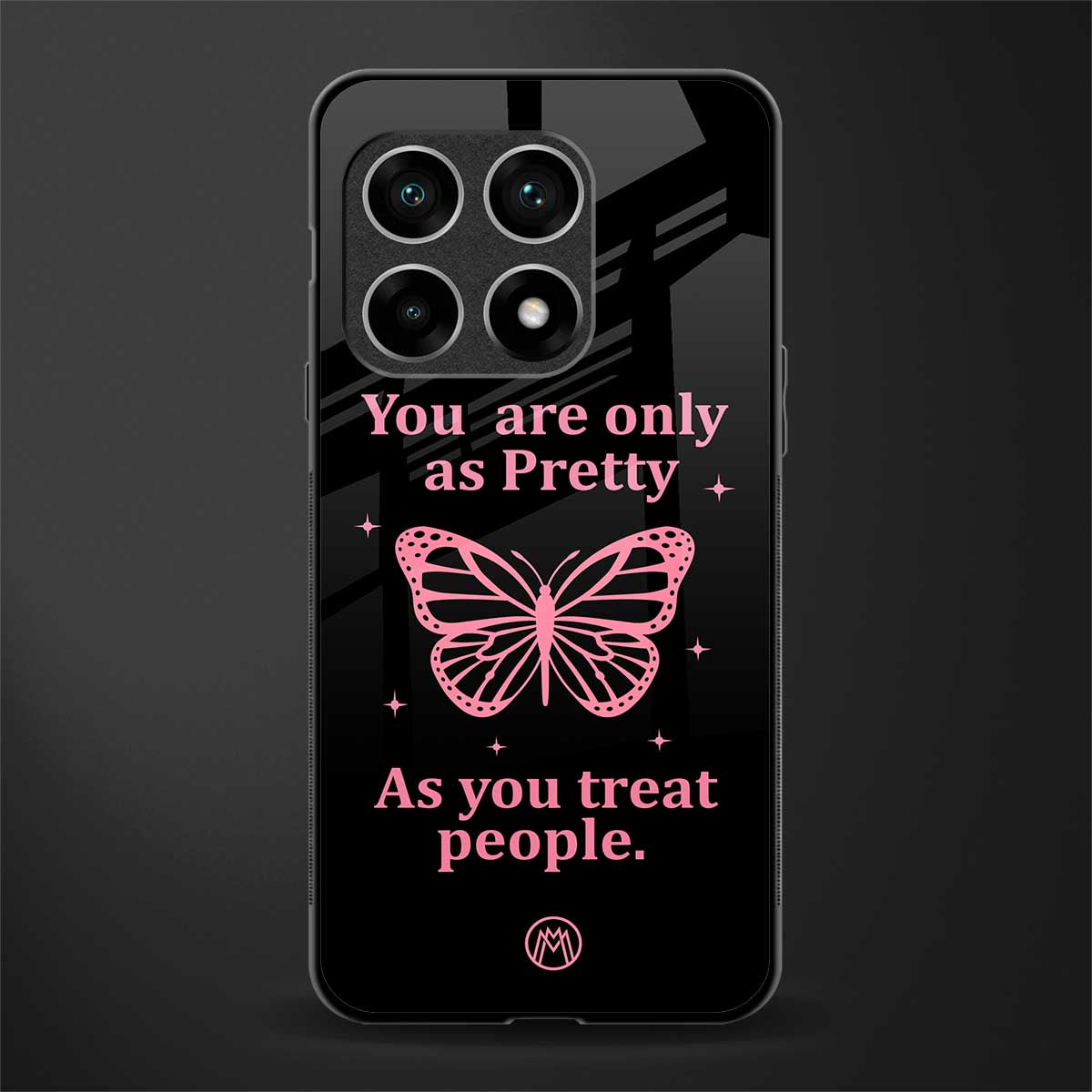 as pretty as you treat people glass case for oneplus 10 pro 5g image