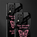 as pretty as you treat people back phone cover | glass case for samsung galaxy m33 5g