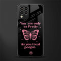 as pretty as you treat people back phone cover | glass case for samsung galaxy m33 5g