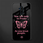 as pretty as you treat people glass case for oneplus 7t pro image