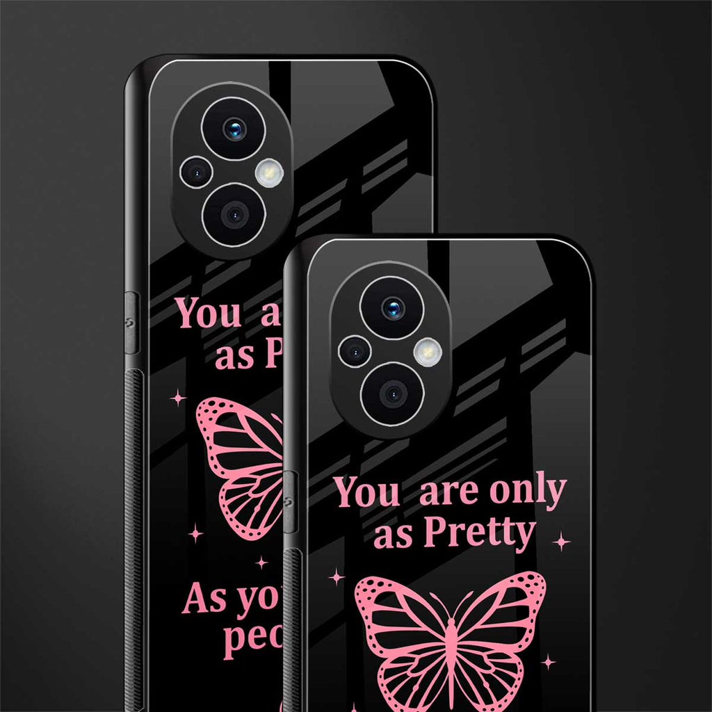 as pretty as you treat people back phone cover | glass case for oppo f21 pro 5g