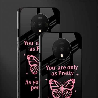 as pretty as you treat people glass case for oneplus 7t image-2