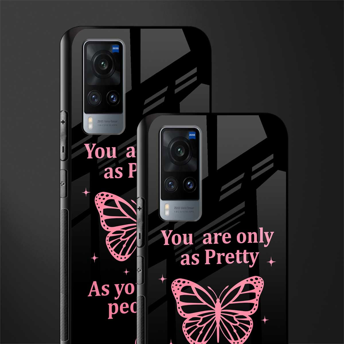 as pretty as you treat people glass case for vivo x60 image-2