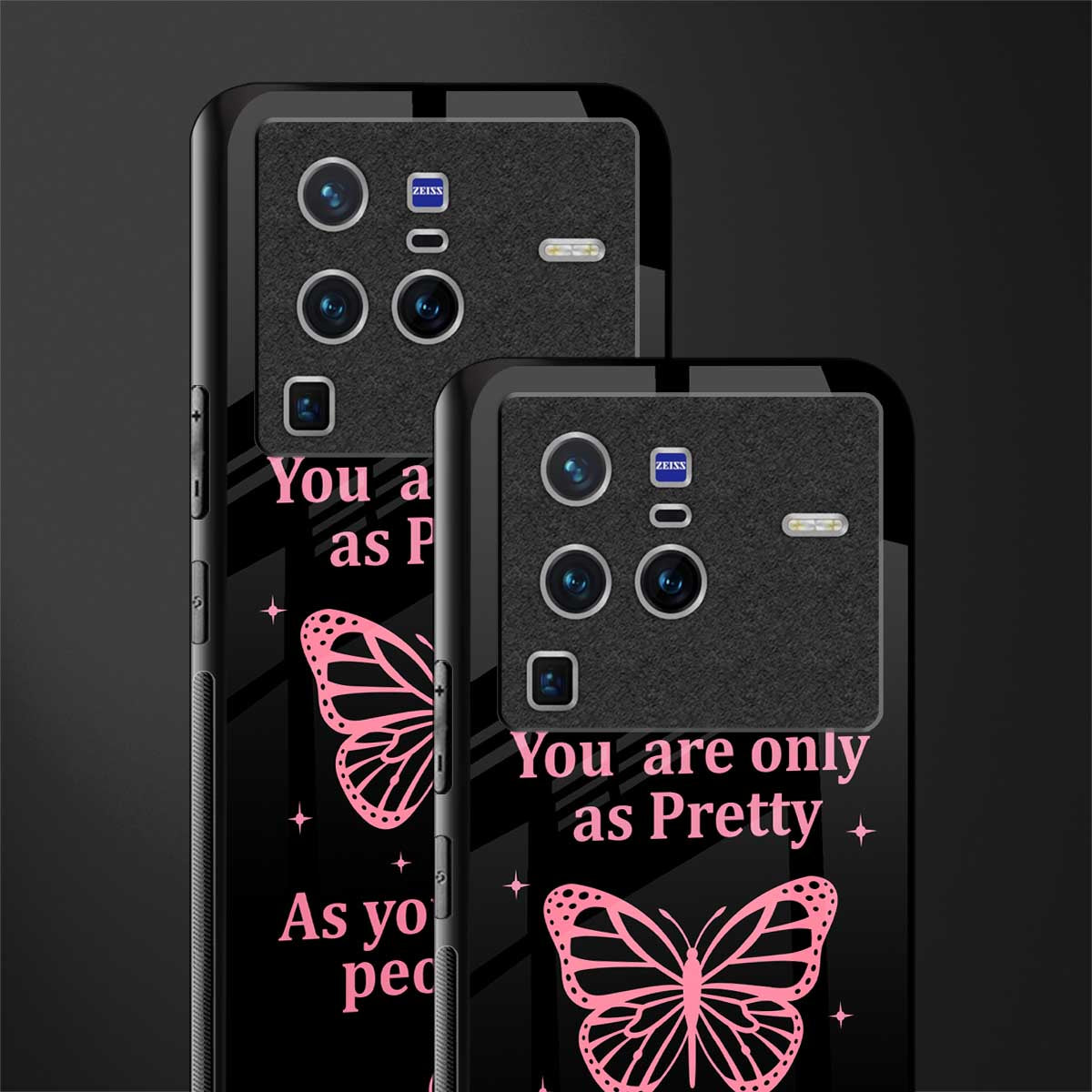 as pretty as you treat people glass case for vivo x80 pro 5g image-2