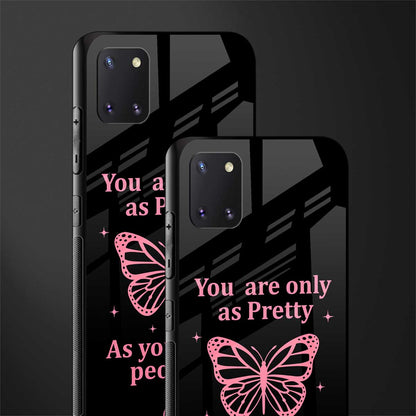 as pretty as you treat people glass case for samsung a81 image-2
