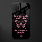 as pretty as you treat people glass case for samsung galaxy note 10 lite image