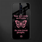as pretty as you treat people glass case for oneplus 8 image