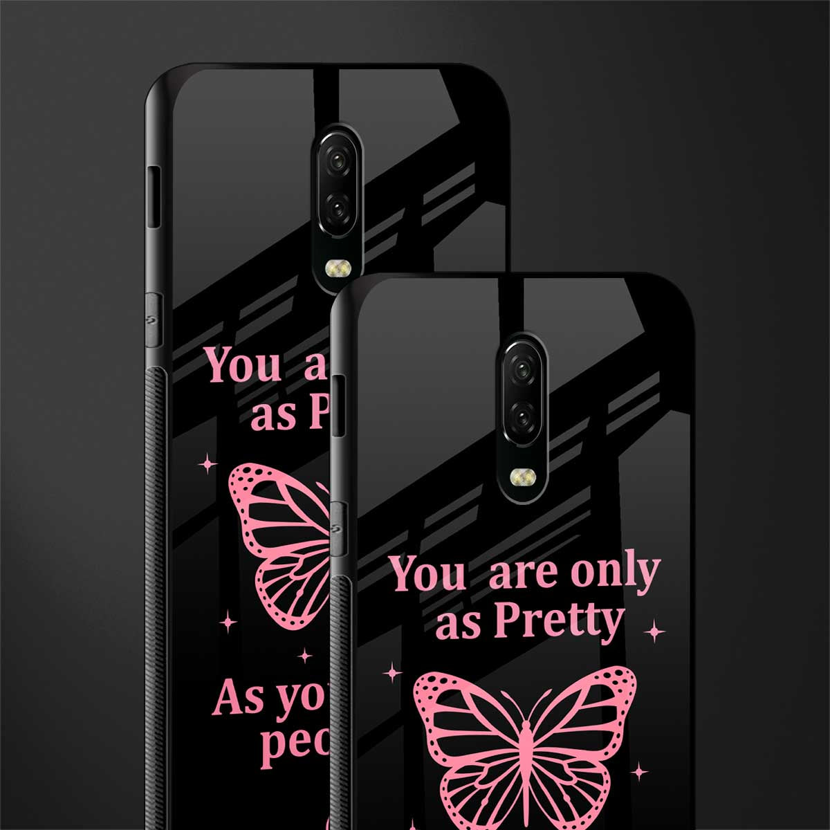 as pretty as you treat people glass case for oneplus 6t image-2