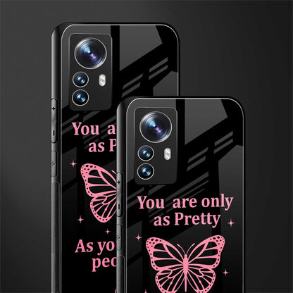 as pretty as you treat people back phone cover | glass case for xiaomi 12 pro