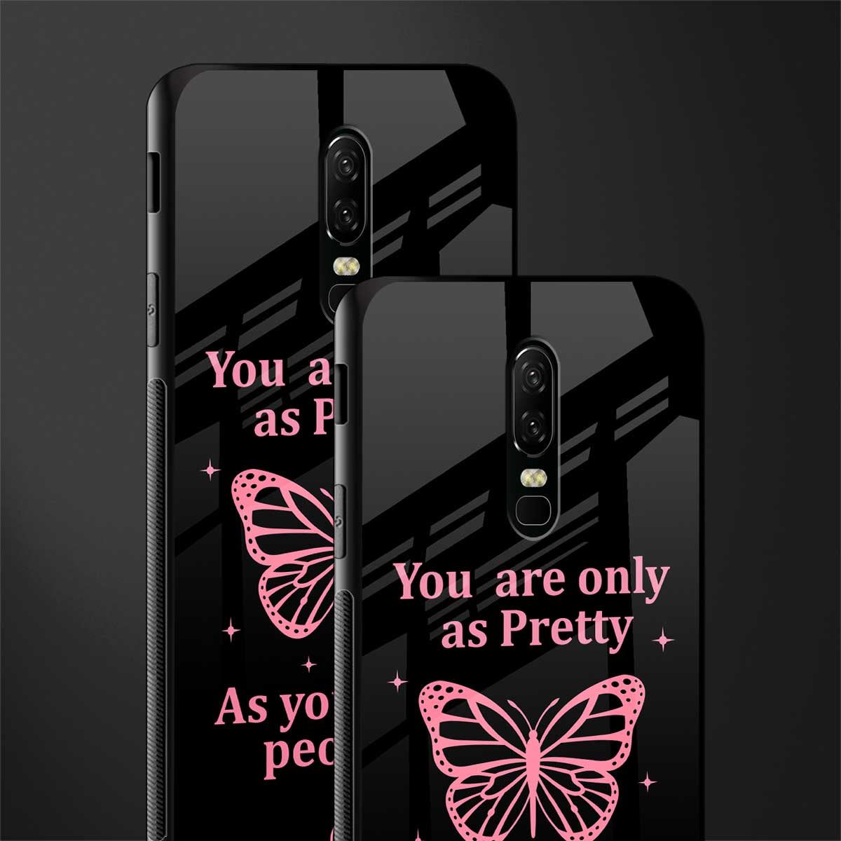 as pretty as you treat people glass case for oneplus 6 image-2