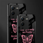 as pretty as you treat people back phone cover | glass case for vivo v25 pro 5g