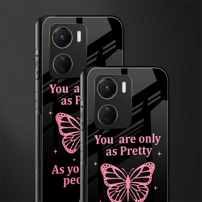 as pretty as you treat people back phone cover | glass case for vivo y16