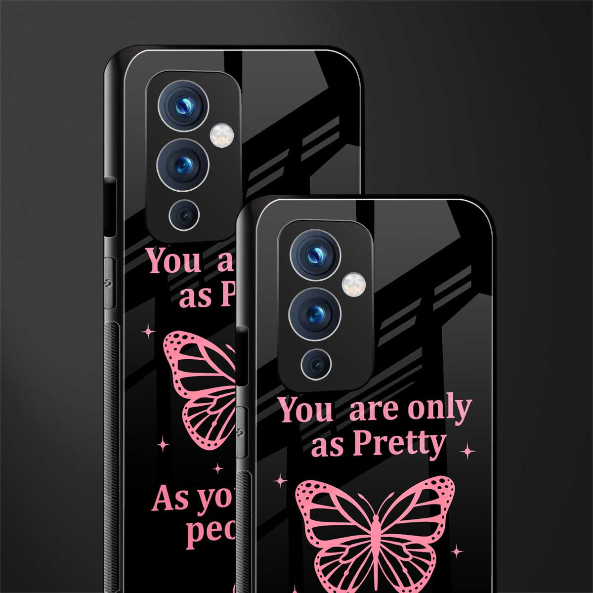 as pretty as you treat people back phone cover | glass case for oneplus 9