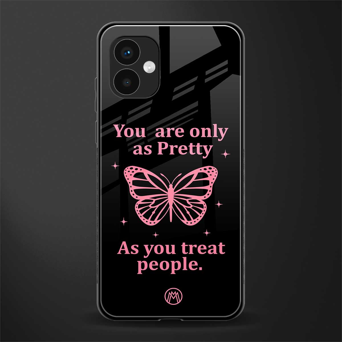 as pretty as you treat people back phone cover | glass case for samsung galaxy a04