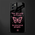 as pretty as you treat people back phone cover | glass case for vivo y72