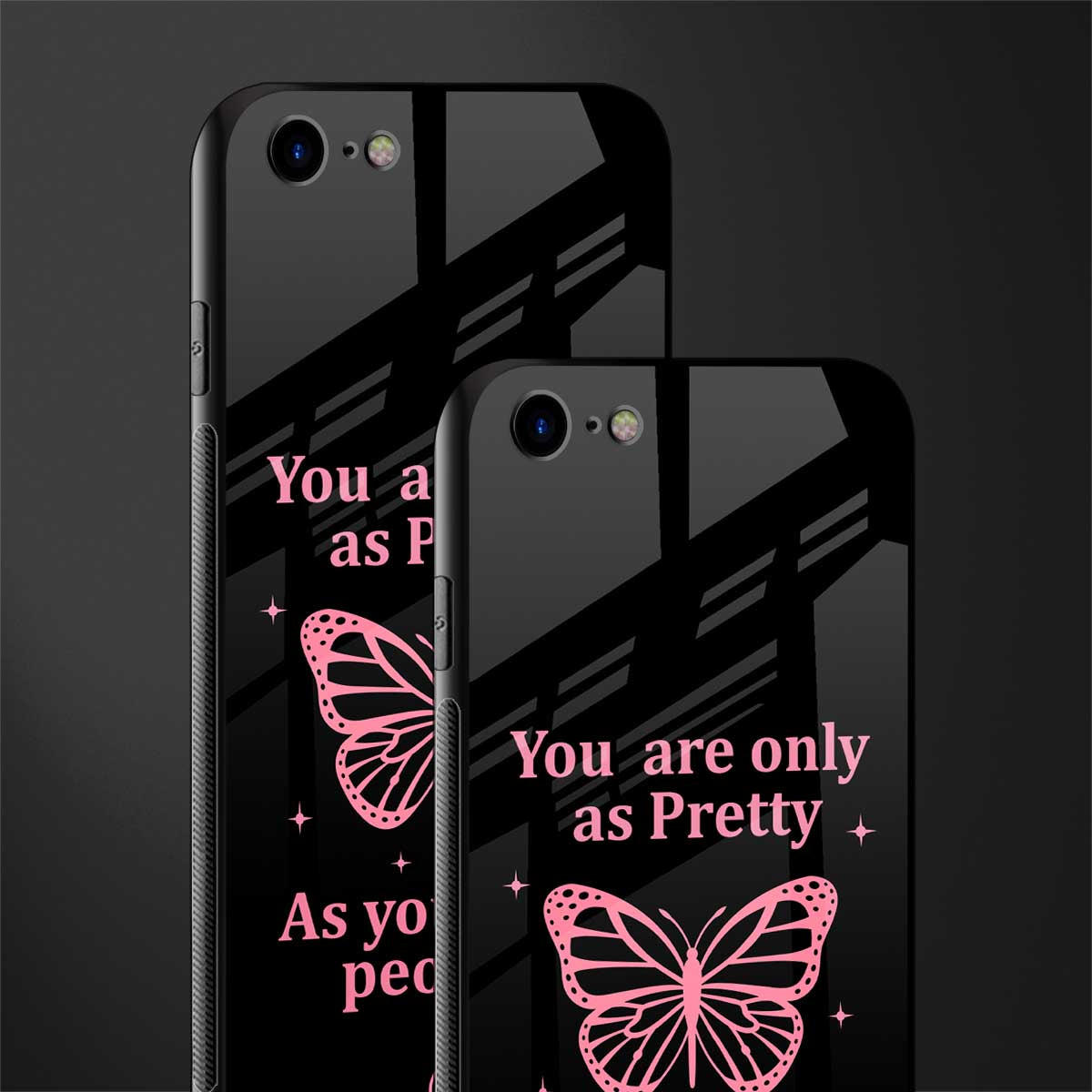as pretty as you treat people glass case for iphone 8 image-2