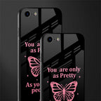 as pretty as you treat people glass case for iphone se 2020 image-2