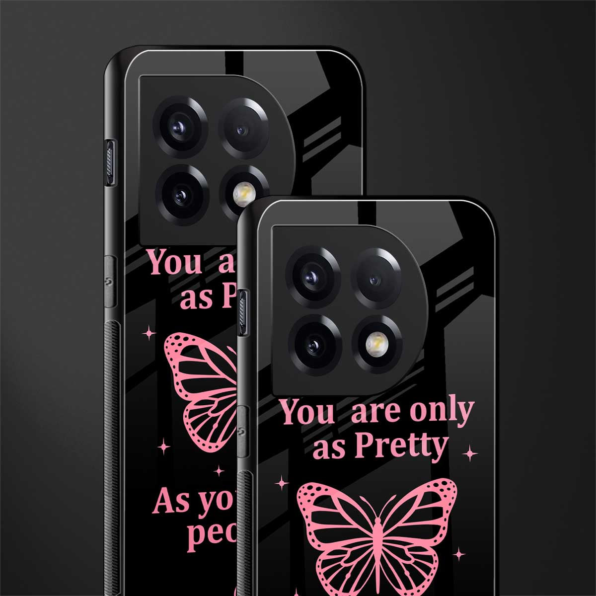 as pretty as you treat people back phone cover | glass case for oneplus 11