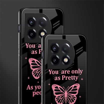 as pretty as you treat people back phone cover | glass case for oneplus 11