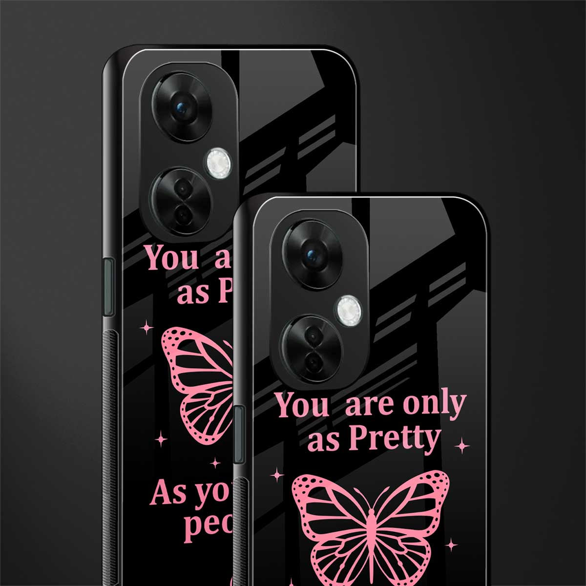 as pretty as you treat people back phone cover | glass case for oneplus nord ce 3 lite