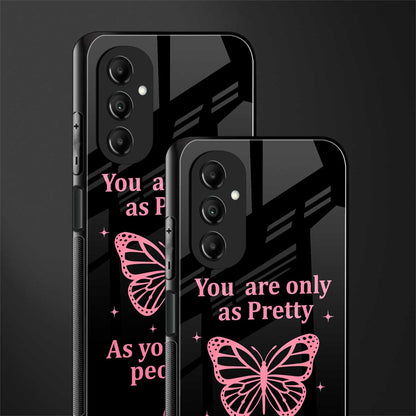 as pretty as you treat people back phone cover | glass case for samsung galaxy a14 5g