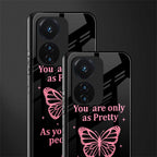 as pretty as you treat people back phone cover | glass case for vivo t1 44w 4g