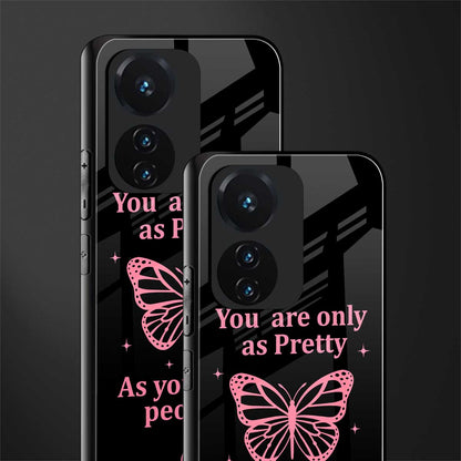 as pretty as you treat people back phone cover | glass case for vivo t1 44w 4g