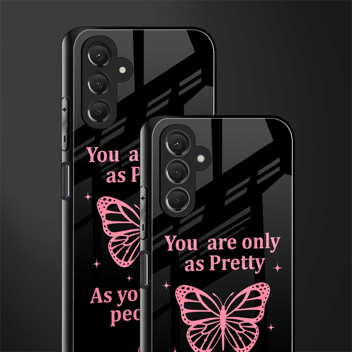 as pretty as you treat people back phone cover | glass case for samsun galaxy a24 4g